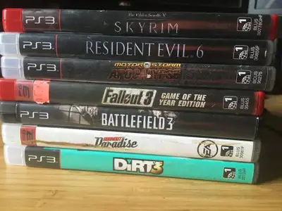 Stack of PS3 games, View more