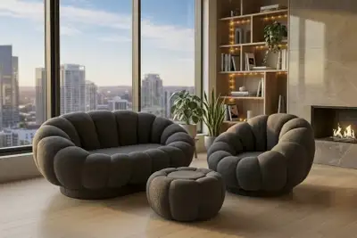 MMW Pumpkin Sofa Set Special Selling at CAD999, View more