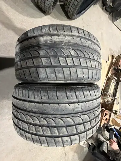 Two used 255/35ZR19 96Y XL Altenzo Sport Comforter plus tires. In good condition no plugs or patches...