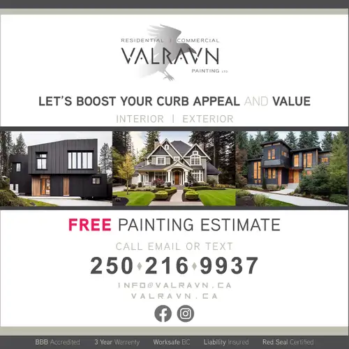 At Valravn Painting Ltd., we provide high-quality interior and exterior painting services for both r...