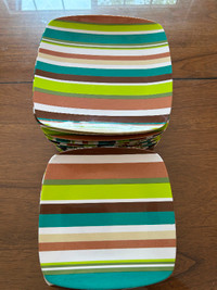 Plastic Luncheon and Dinner Plates for Patios or Picnics