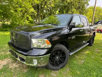 2018 DODGE RAM 1500 SLT BIG HORN DIESEL, FULL 4 DOOR CREW CAB, 5 PASSENGER, 4X4 PICKUP TRUCK, CLEAN...