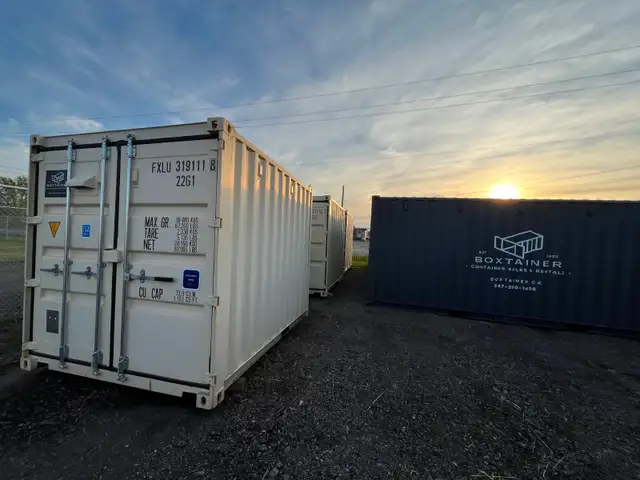 20FT STANDARD & 40'FT HIGH CUBE NEW ONE TRIP CONTAINERS FOR SALE in Storage Containers in Cambridge - Image 19