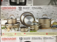 CIRCULON 12 pieces Hard-Anodized Cookware set