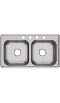 Elkay D233194 Dayton 33”x19” Stainless Steel 4-Hole Kitchen Sink