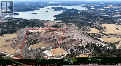 Quality acreage overlooking Bridge Lake. This 66+ acre property has 3 separate hay fields with 11+ a...