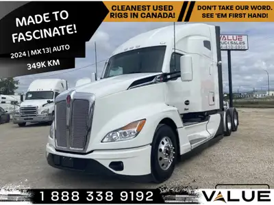 2024 KENWORTH T680 Sleeper * Odometer: 349,458 * Engine: Paccar MX13, 455 HP (6 Cyl) * Trans: Paccar...