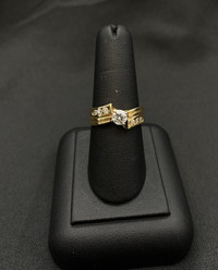 14KT Yellow & White Gold Lady's Diamond Ring W Appraisal $ 1,225