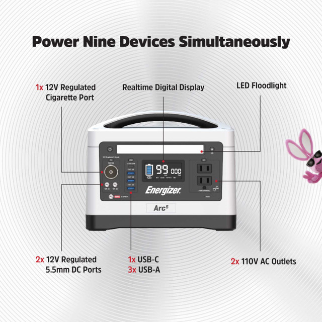ENERGIZER Arc5 Portable AC Power-NEW in Other in Lethbridge - Image 4