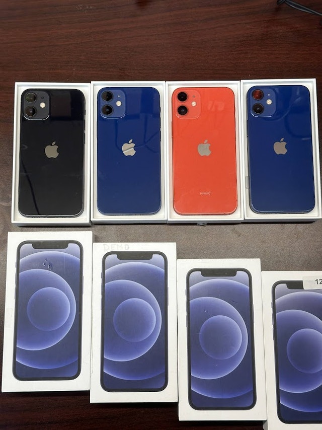 iPhone 12 Mini 64GB 399, 128GB 499 Unlocked Warranty Cell Phones