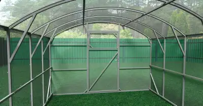 Greenhouse Galvanized Frame-8 mm Polycarbonate Panels, View more