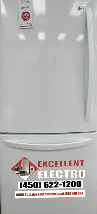 !!! FRIGO BLANC STANDARD!!!!  EXCELLENTE ÉTAT + EXCELLENTE PRIX, View more