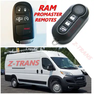 NEW Ram Promaster Key/Remotes For Models: Please visit our website at www.z-trans.com 2014 - 2025 Pr...