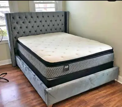 Comfortable Bed Frame with Mattress, View more