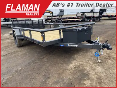 2026 DIAMOND C 12' PREMIUM UTILITY TRAILER Color: Carbon Metallic Gray Frame Size: 12'(L) x 77in.(W)...