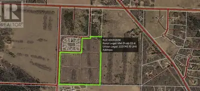 Investment alert! 37.2 Acres of developable land in an established bare land condo close to Athabasc...