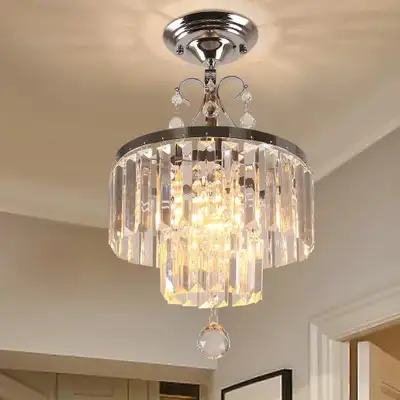 Modern Crystal Chandeliers 2-Tier Flush ... ID# 8160, View more