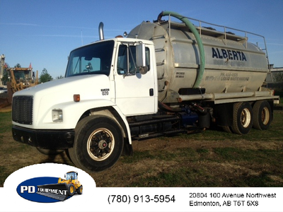 1993 Freightliner FL80 T/A Vacuum Truck 

8.3 Cummins
13 speed trans
12,000 lb front axles
40,000 lb...