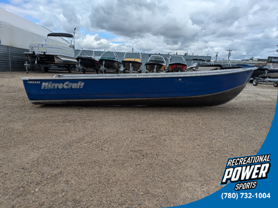 A simple and lightweight 14’ riveted utility boat with bench seating and a 15” transom. Rated for up...