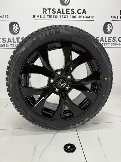 Set of 4 NEW 17 inch Replika Rims FITS: HONDA, ACURA, CIVIC (logo caps included) The tires are stud-...