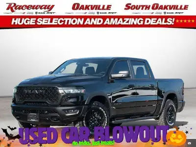 2025 RAM 1500 REBEL CREW CAB 4X4 Black Exterior Paint Cloth Bucket Seats 3.0L Turbo Diesel Engine -...