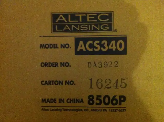 Harman Kardon HK195,Altec Lansing ACS295 ACS340, ACS495 speakers in Speakers in City of Toronto - Image 5