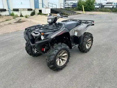The 2024 Yamaha Grizzly 700 EPS SE is built to dominate rugged terrain with big-bore power, all-day...