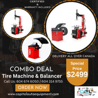 $2499 plus for New Tire machine and Wheel balancer Certified!