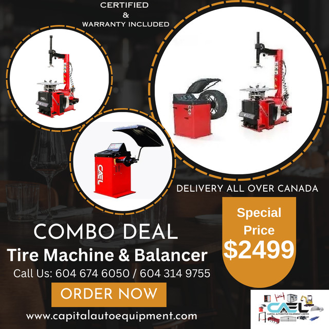 $2499 plus for New Tire machine and Wheel balancer Certified! in Other Parts & Accessories in Edmonton