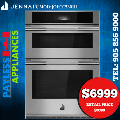 Jenn Air Rise JOECC530RL 30" Smart Microwave Wall Oven Combo, View more