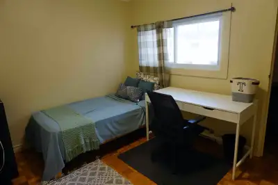 one bedroom in a two bedroom house