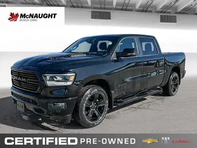 Command the road in this 2023 Ram 1500 Sport Crew Cab, boasting a powerful 5.7L HEMI VVT V8 engine a...