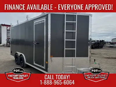 Welcome to Factory Outlet Trailers! New Stealth 8.5x16ft Ultimate Contractor Enclosed Trailer from A...