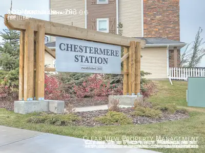 2 Bedroom Chestermere Station Condos - 1 block to Lake and Shopp
