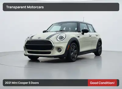 Transparent Motorcars is pleased to offer this beautiful Electric Blue 2021 Mini Cooper 5 Doors with...