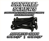 Drywall Screws - Phillips Drive, Flat Head, Black Phosphate