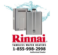 RINNAI Tankless water heater - $45.99 - FREE Installation