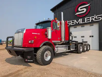 LOW KMS LOW HRS!!!! 2 Speed AUX! 2007 Western Star 4900 Tri Drive Winch Truck Tridem Over 78,000 in...