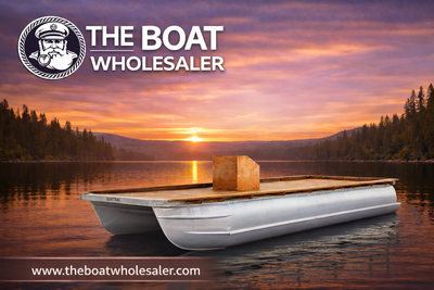JUST IN – 2000 20’ PONTOON BARGE – NEW FLOOR – READY TO WORK WORK PLATFORM • CUSTOM BUILD • CABIN BO...