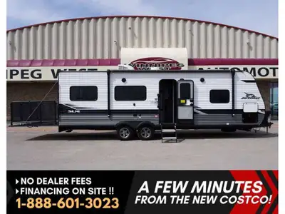 ULTRA RARE 2022 Jayco Jayflight SLX 265 Toy Hauler / Travel Trailer. Unique configuration with the c...