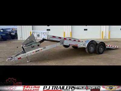 The H&H Aluminum Speed Loader® Tilt Car Hauler Trailer combines smooth tilt operation with lightweig...