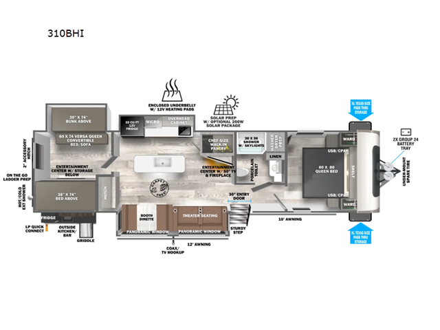 2026 Forest River RV Wildwood Heritage Glen 310BHI (Hampton, NB) in Travel Trailers & Campers in Moncton - Image 3