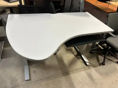 Haworth Upside Sit-Stand Desk 60” x 30”/42" with Brand New Base!, View more