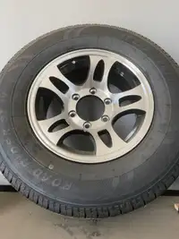 TRAILER TIRES MOUNTED ON ALUMINUM RIMS FOR SALE