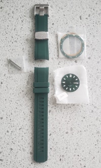 Seiko Diver Emerald Green MOD Set Dial Bezel Ring & Rubber Strap Ottawa Ottawa / Gatineau Area Preview