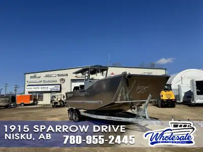 ALL NEW 2025 WOOLDRIDGE LANDING CRAFT FOR SALE IN NISKU, AB SALE PRICE INCLUDES $7500 REBATE! Yamaha...