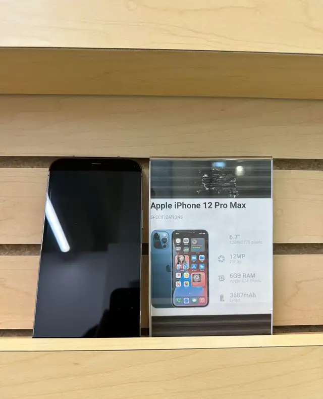 iPhone 12 MINI 12 12 PRO & MAX Unlocked 128GB 256GB 512GB 1YR WN in Cell Phones in Calgary - Image 3