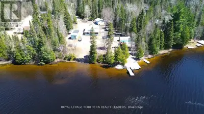 Cottage on Splitrock Lake in an unorganized township! 1.52 acre waterfront property at Splitrock Lak...