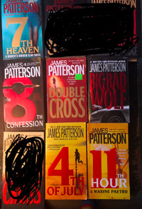 James Patterson books $5 each