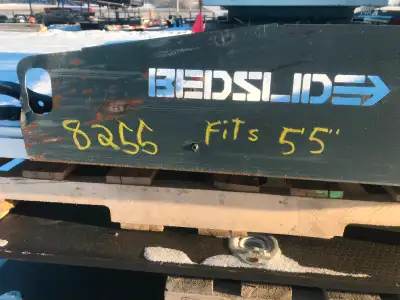 This unit has been sold! 5'5" Extra Short Box, and 1/4 tons BEDSLIDES Used alum CARGO BEDSLIDE 66" l...